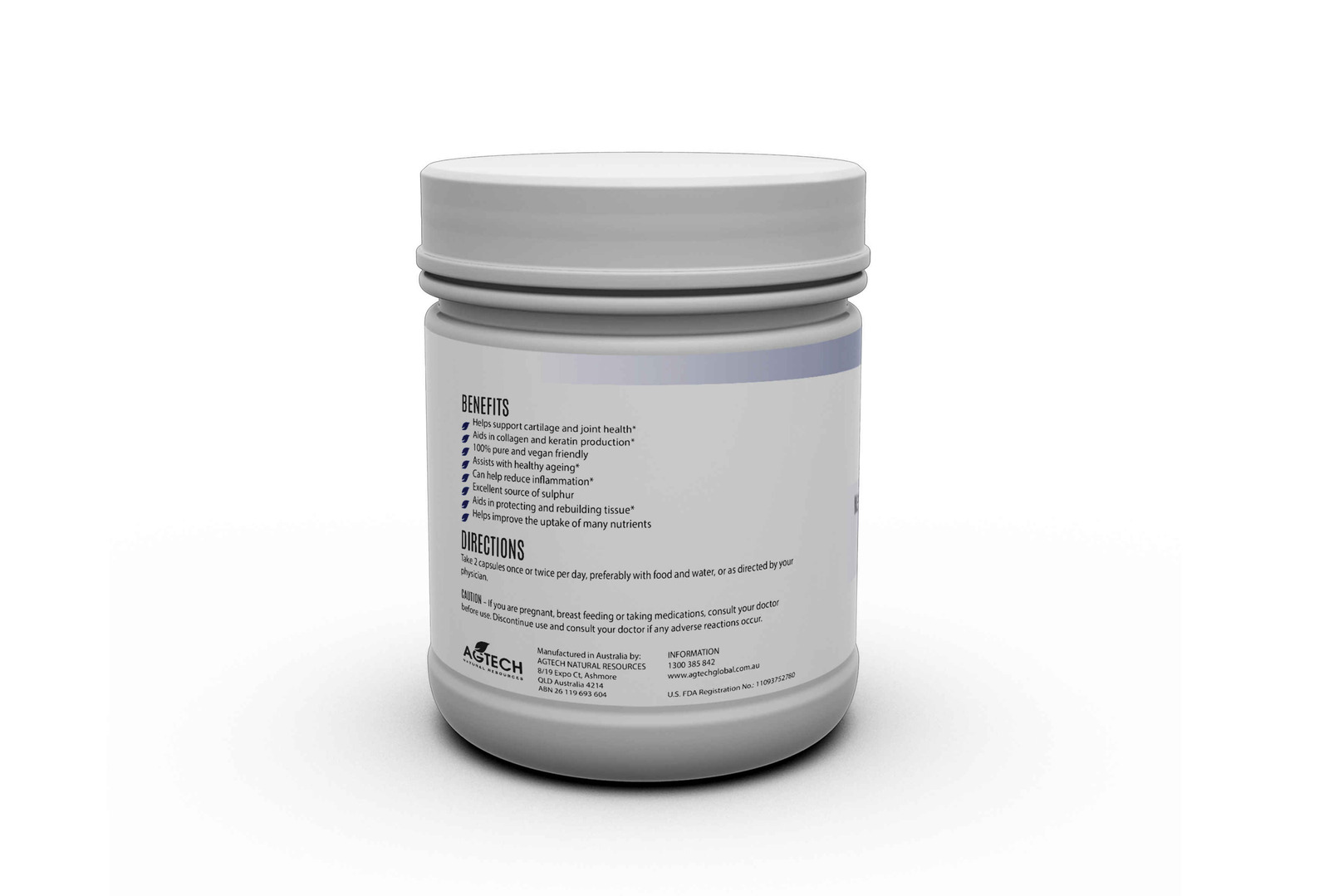 MSM Supplement MSM Capsules Australia (Vegan) Plant Doctor