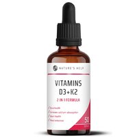 Nature's Help - Vitamins D3+K2 - 50mls