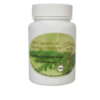 Moringa Oleifera Leaf Powder Capsules - Qty 100