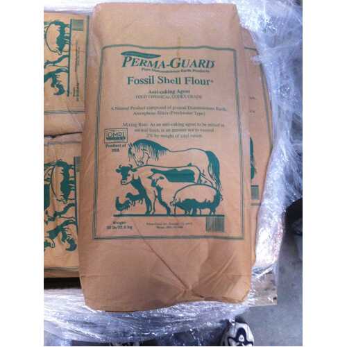 PREMIUM Fossil Shell Flour®: Food Grade DE Diatomaceous Earth - Organic -  22.68kg