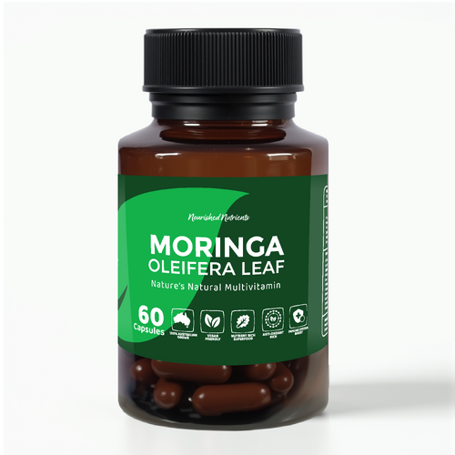 Australian Moringa Oleifera Leaf Capsules - 1 month supply