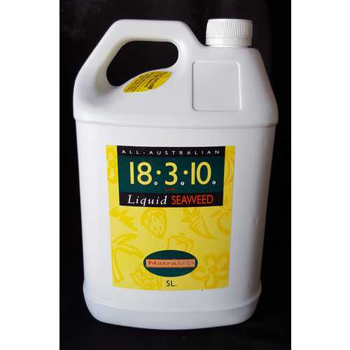  NATRAkelp NPK 18-3-10 - Premium liquid seaweed (kelp) fertiliser (5 Litres)