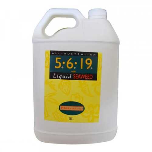  Natrakelp NPK 5-6-19 Liquid seaweed (Kelp) fertiliser premium (5 Litres)